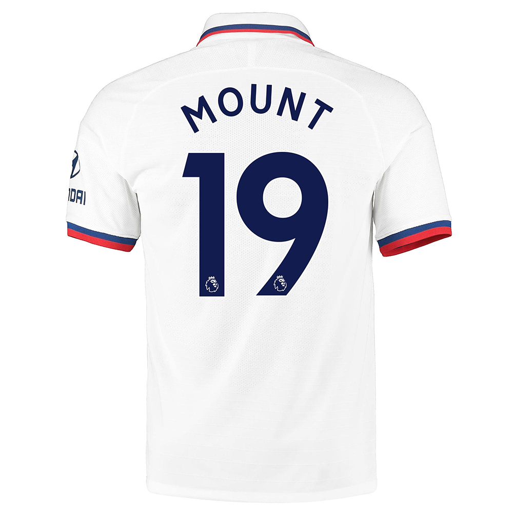 Hombre Mason Mount 19 2ª Equipación Blanco Camiseta 2019/20 La Camisa Chile