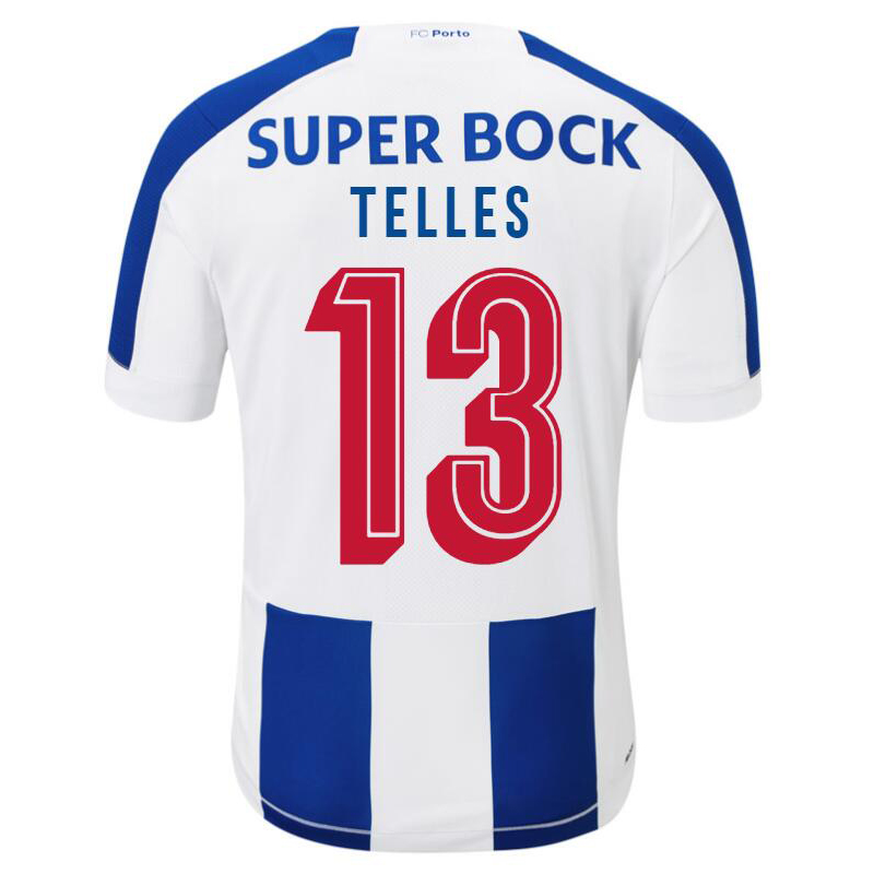 Niño Alex Telles 13 1ª Equipación Blanco Azul Camiseta 2019/20 La Camisa Chile