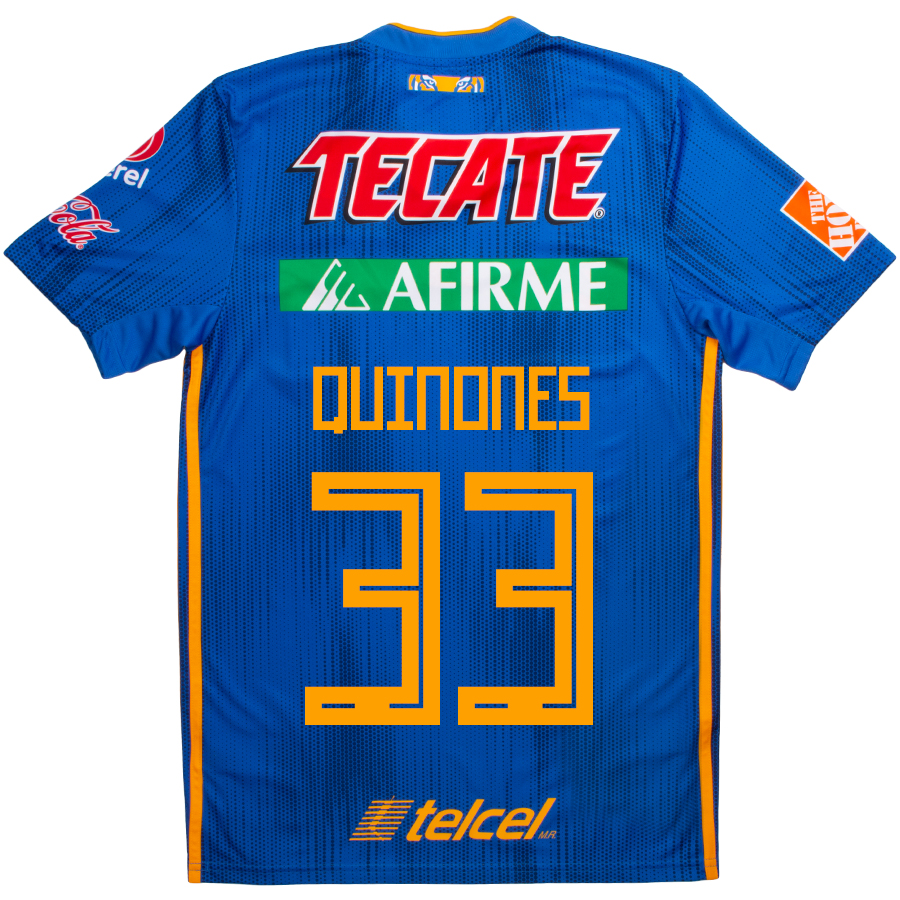 Niño Julian Quinones 33 2ª Equipación Azul Camiseta 2019/20 La Camisa Chile