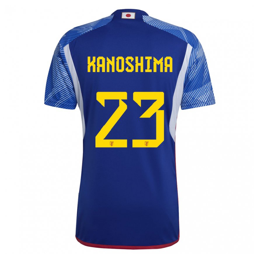 Kandiny Niño Camiseta Japón Yu Kanoshima #23 Azul Real 1ª Equipación 22-24 La Camisa Chile