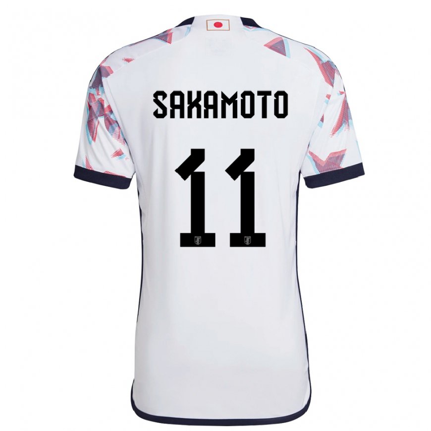 Kandiny Niño Camiseta Japón Isa Sakamoto #11 Blanco 2ª Equipación 22-24 La Camisa Chile