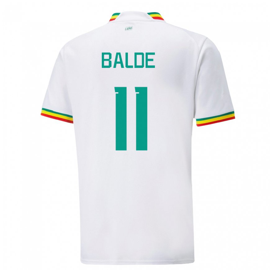 Kandiny Hombre Camiseta Senegal Haby Balde #11 Blanco 1ª Equipación 22-24 La Camisa Chile