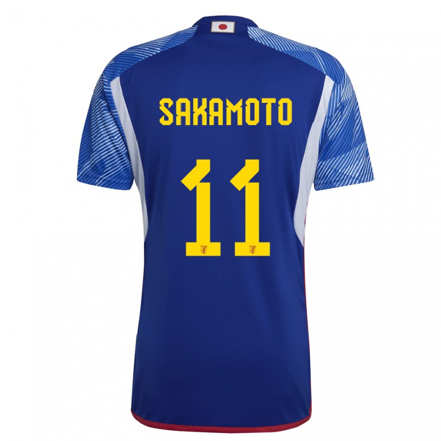 Kandiny Hombre Camiseta Japón Isa Sakamoto #11 Azul Real 1ª Equipación 22-24 La Camisa Chile