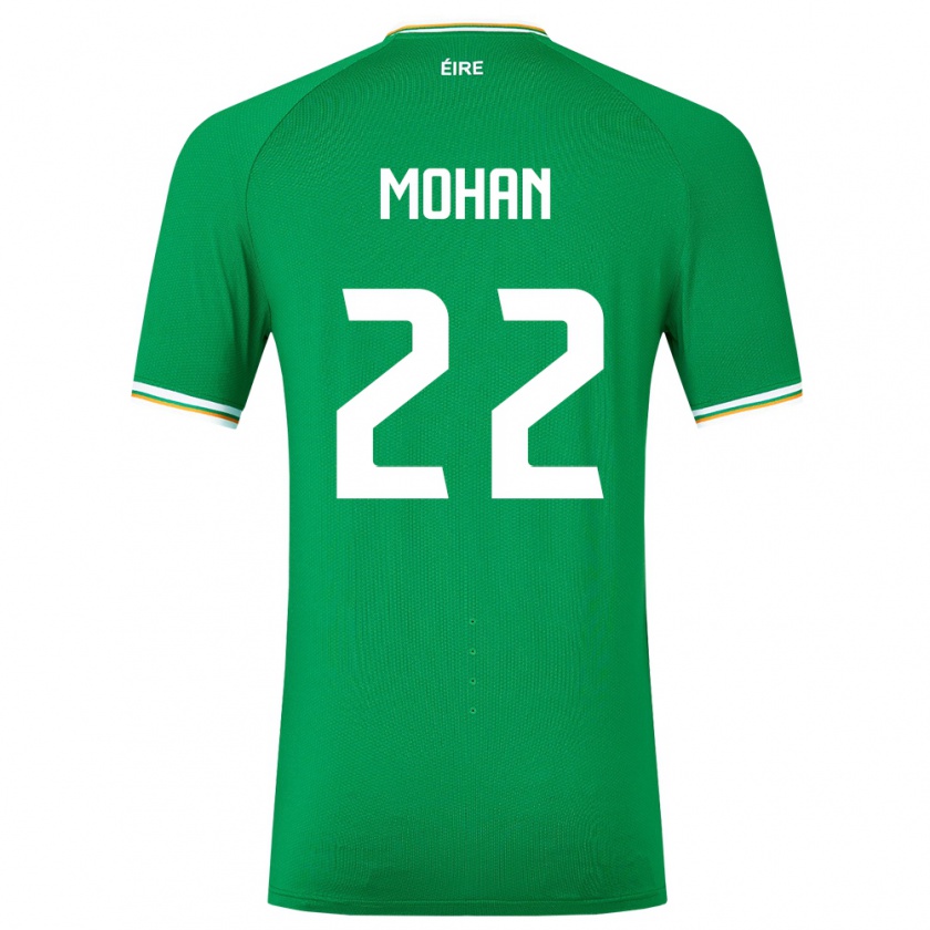 Kandiny Niño Camiseta Irlanda Stephen Mohan #22 Verde 1ª Equipación 24-26 La Camisa Chile