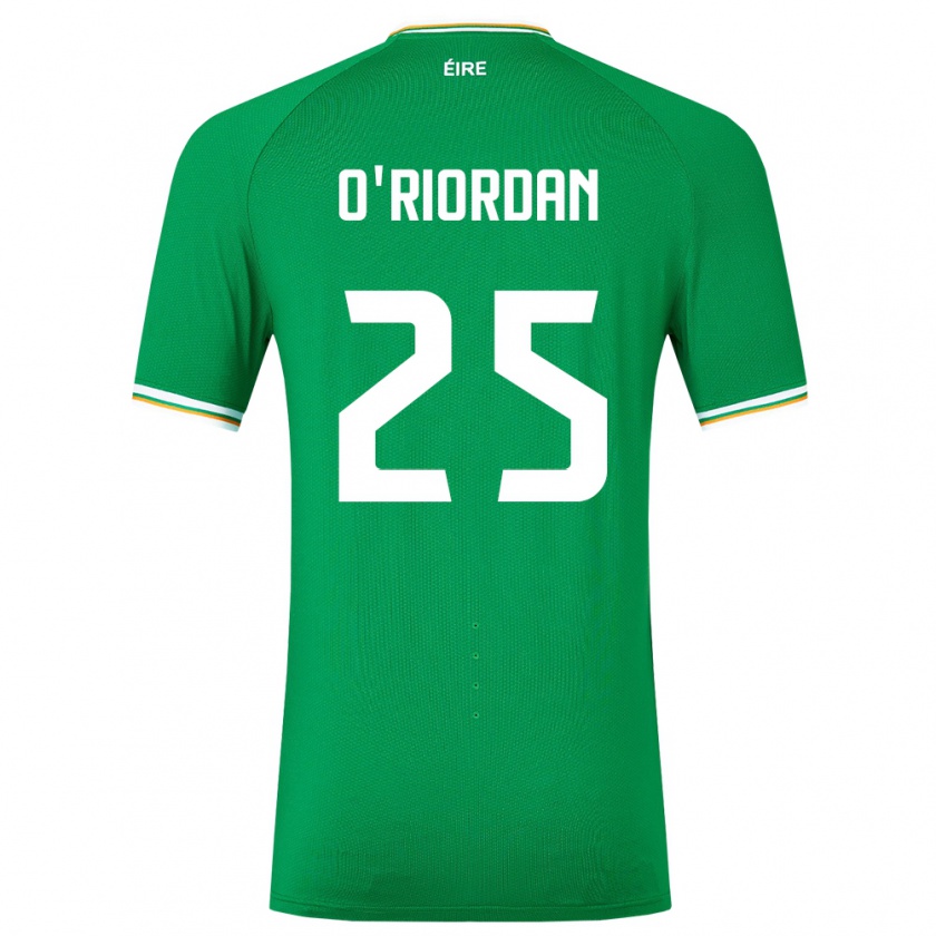 Kandiny Niño Camiseta Irlanda Claire O'riordan #25 Verde 1ª Equipación 24-26 La Camisa Chile