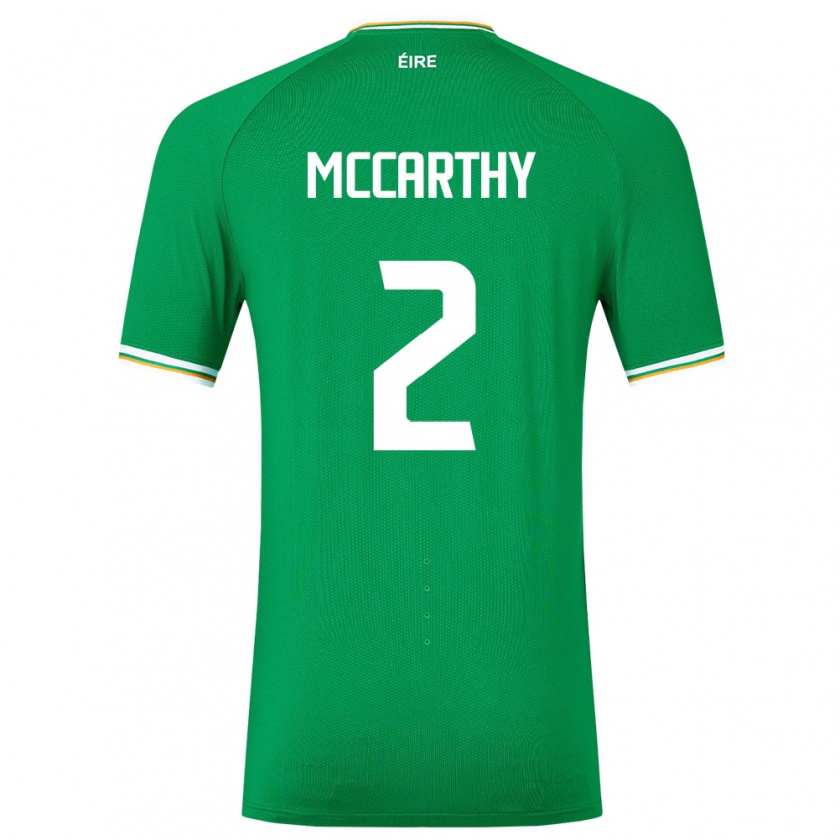 Kandiny Niño Camiseta Irlanda Savannah Mccarthy #2 Verde 1ª Equipación 24-26 La Camisa Chile