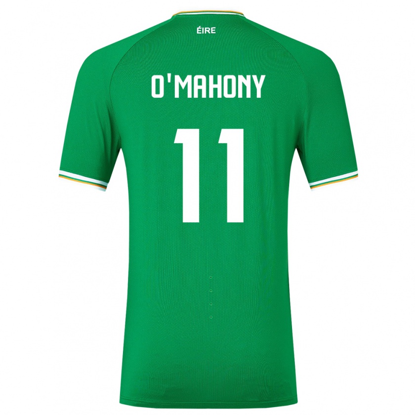 Kandiny Niño Camiseta Irlanda Éabha O'mahony #11 Verde 1ª Equipación 24-26 La Camisa Chile