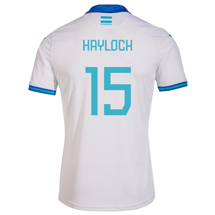 Kandiny Niño Camiseta Honduras Kendra Haylock #15 Blanco 1ª Equipación 24-26 La Camisa Chile