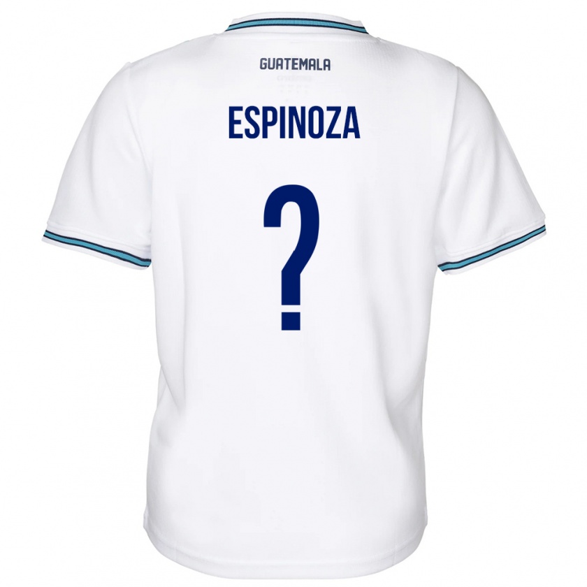 Kandiny Niño Camiseta Guatemala José Espinoza #0 Blanco 1ª Equipación 24-26 La Camisa Chile