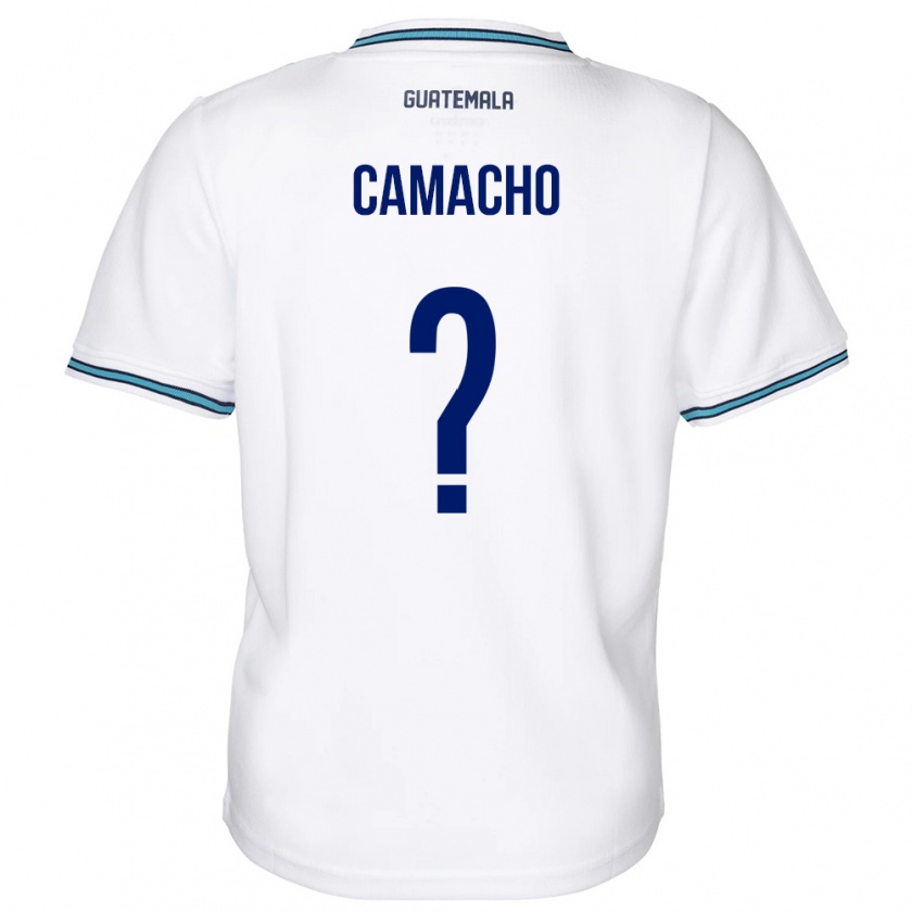 Kandiny Niño Camiseta Guatemala Samuel Camacho #0 Blanco 1ª Equipación 24-26 La Camisa Chile