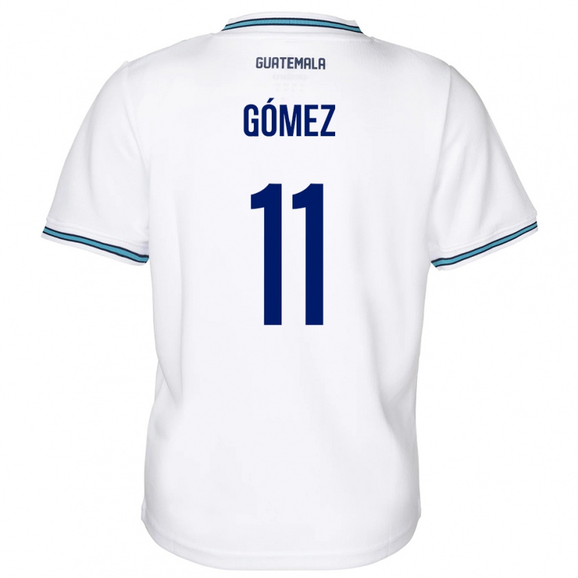 Kandiny Niño Camiseta Guatemala Savianna Gómez #11 Blanco 1ª Equipación 24-26 La Camisa Chile