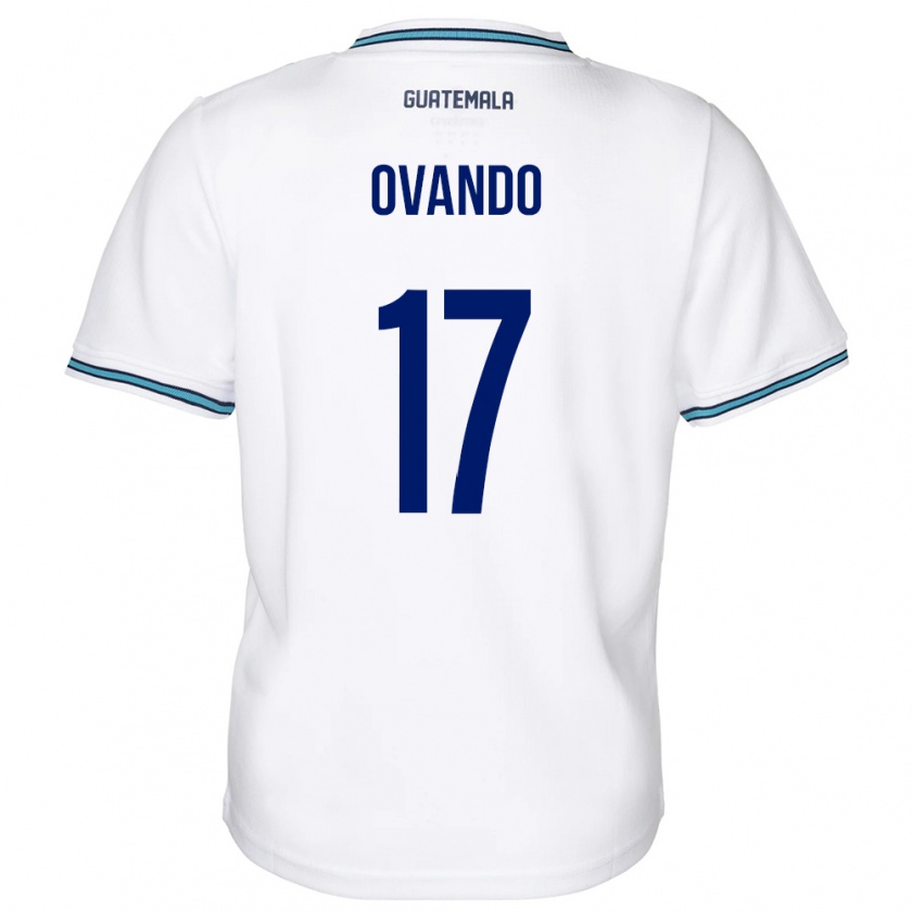 Kandiny Niño Camiseta Guatemala Sandra Ovando #17 Blanco 1ª Equipación 24-26 La Camisa Chile