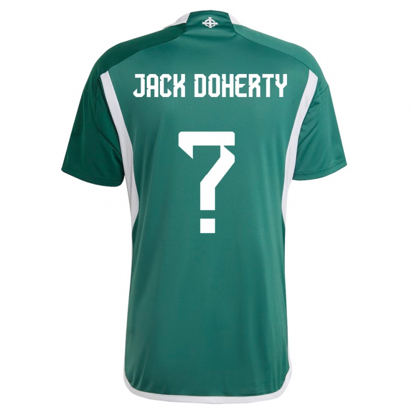 Kandiny Niño Camiseta Irlanda Del Norte Jack Doherty #0 Verde 1ª Equipación 24-26 La Camisa Chile