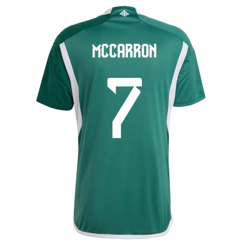 Kandiny Niño Camiseta Irlanda Del Norte Chloe Mccarron #7 Verde 1ª Equipación 24-26 La Camisa Chile