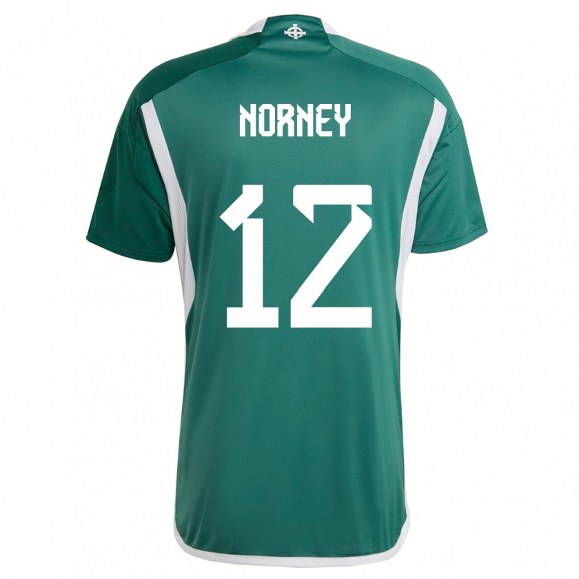 Kandiny Niño Camiseta Irlanda Del Norte Rachael Norney #12 Verde 1ª Equipación 24-26 La Camisa Chile