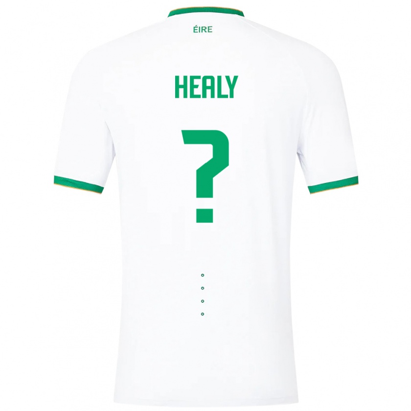 Kandiny Niño Camiseta Irlanda Matthew Healy #0 Blanco 2ª Equipación 24-26 La Camisa Chile