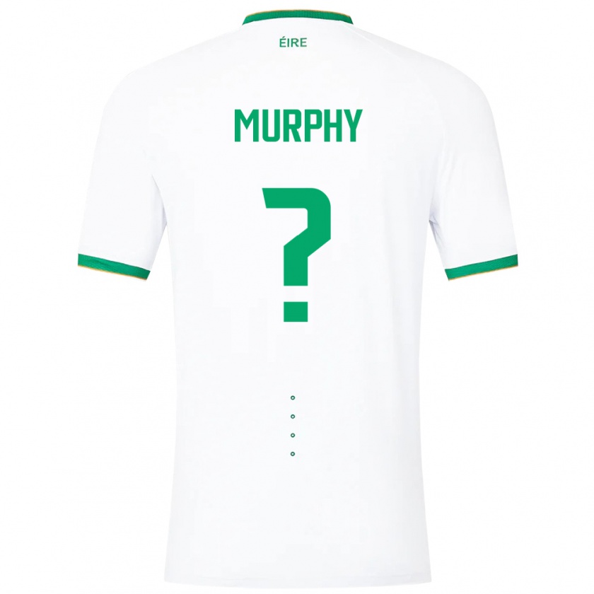 Kandiny Niño Camiseta Irlanda Adam Murphy #0 Blanco 2ª Equipación 24-26 La Camisa Chile