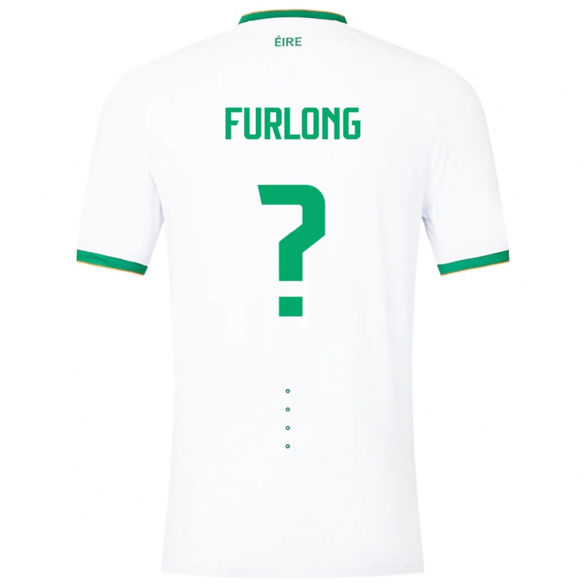 Kandiny Niño Camiseta Irlanda James Furlong #0 Blanco 2ª Equipación 24-26 La Camisa Chile