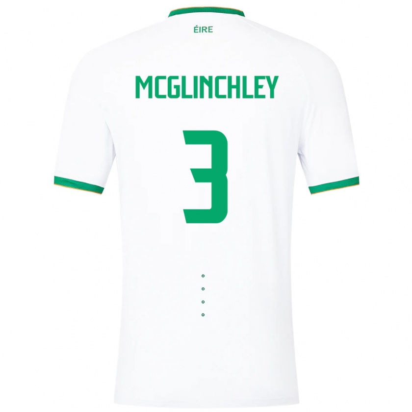 Kandiny Niño Camiseta Irlanda Harry Mcglinchley #3 Blanco 2ª Equipación 24-26 La Camisa Chile