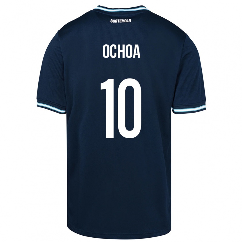 Kandiny Niño Camiseta Guatemala José Ochoa #10 Azul 2ª Equipación 24-26 La Camisa Chile