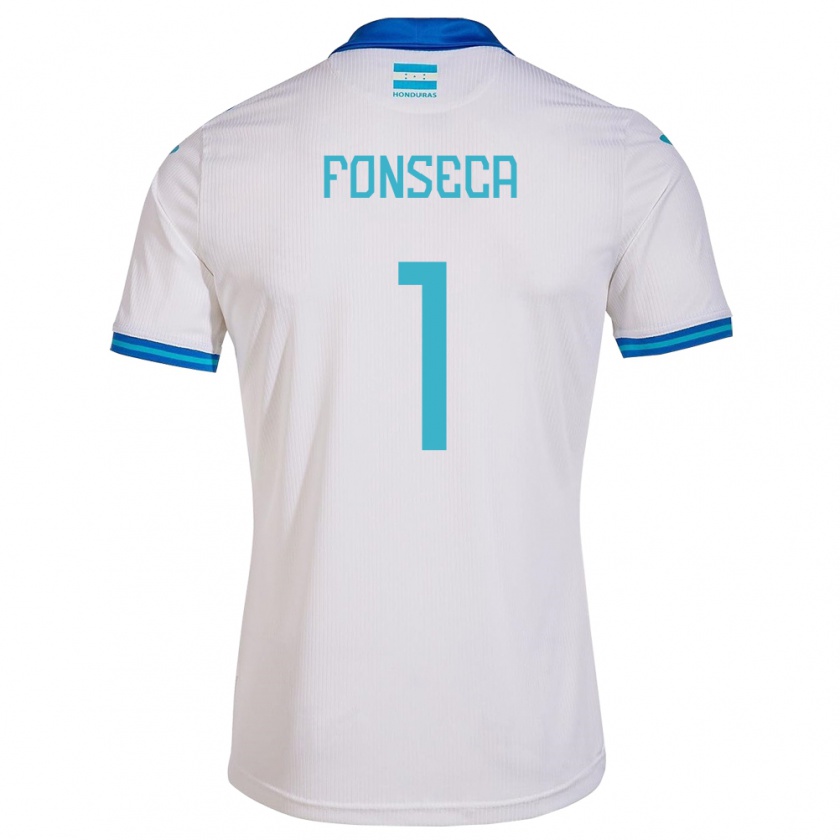 Kandiny Hombre Camiseta Honduras Harold Fonseca #1 Blanco 1ª Equipación 24-26 La Camisa Chile