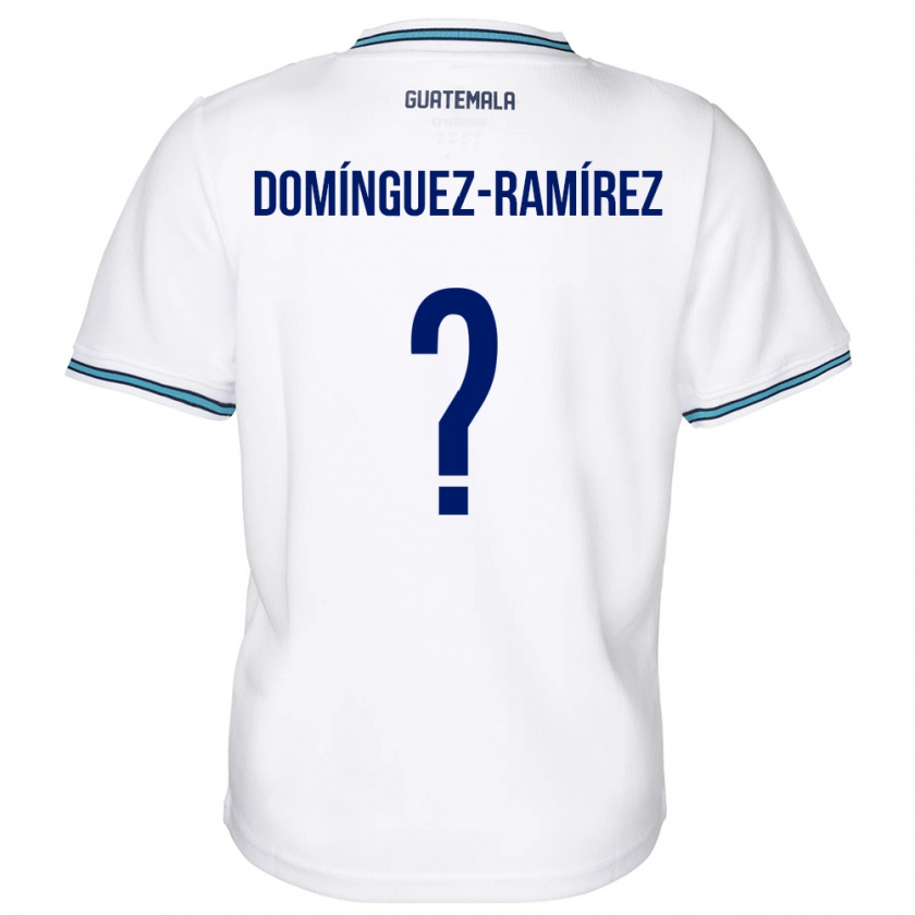 Kandiny Hombre Camiseta Guatemala Marco Domínguez-Ramírez #0 Blanco 1ª Equipación 24-26 La Camisa Chile