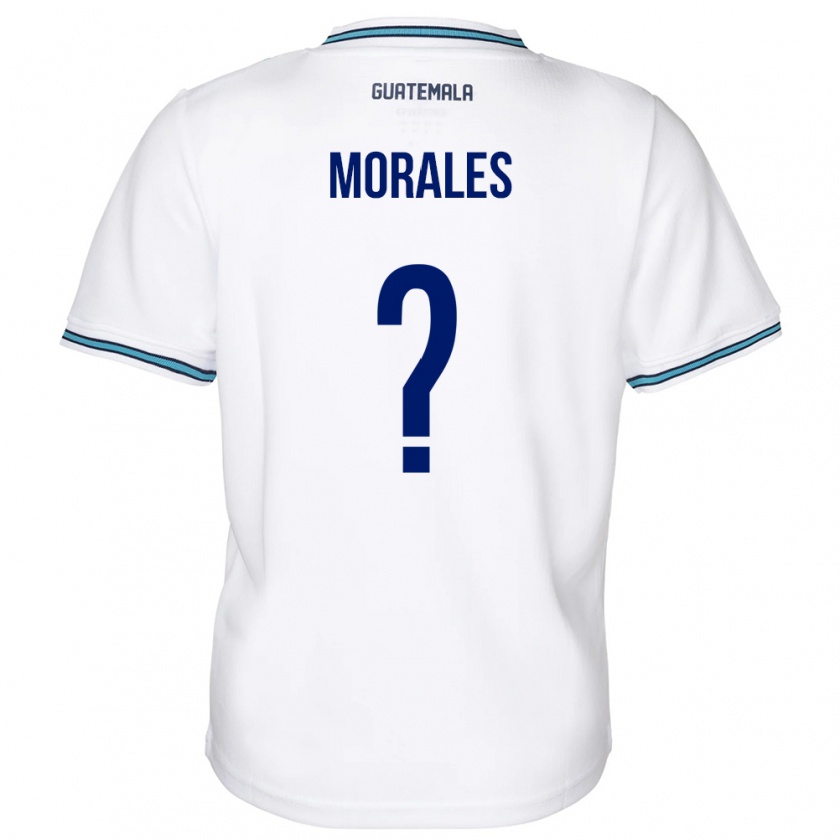 Kandiny Hombre Camiseta Guatemala Karla Morales #0 Blanco 1ª Equipación 24-26 La Camisa Chile