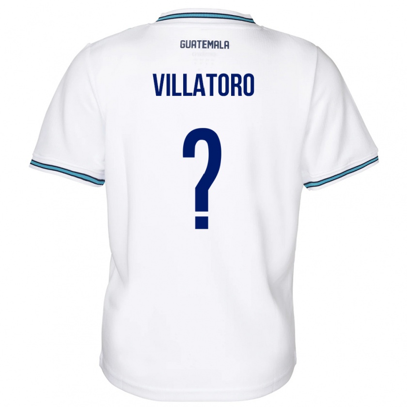 Kandiny Hombre Camiseta Guatemala Grace Villatoro #0 Blanco 1ª Equipación 24-26 La Camisa Chile