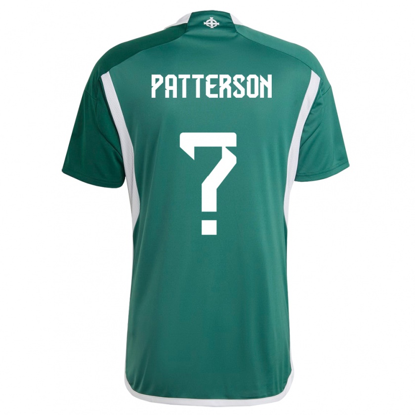 Kandiny Hombre Camiseta Irlanda Del Norte Jack Patterson #0 Verde 1ª Equipación 24-26 La Camisa Chile