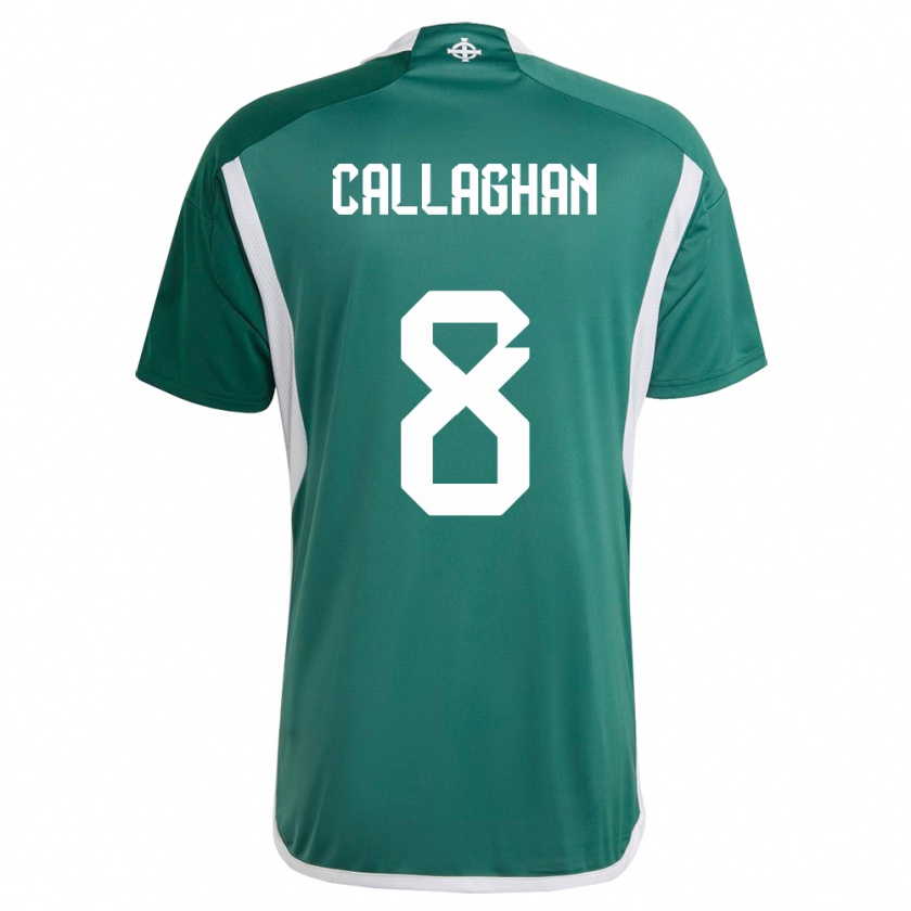 Kandiny Hombre Camiseta Irlanda Del Norte Marissa Callaghan #8 Verde 1ª Equipación 24-26 La Camisa Chile