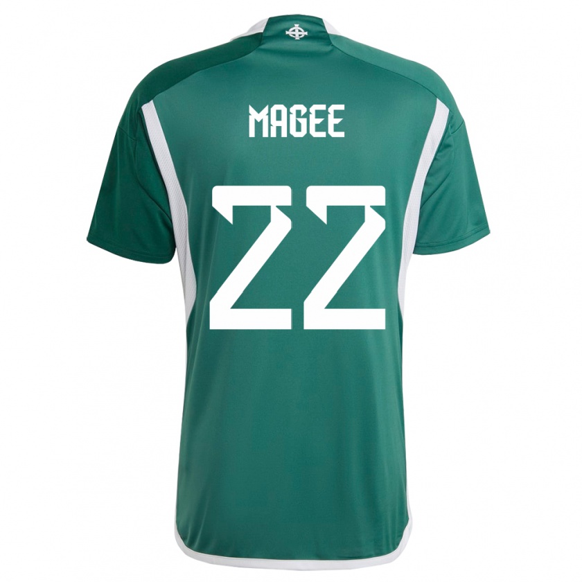 Kandiny Hombre Camiseta Irlanda Del Norte Abbie Magee #22 Verde 1ª Equipación 24-26 La Camisa Chile