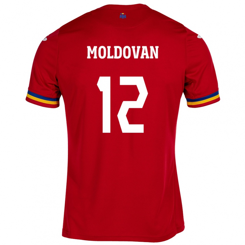 Kandiny Hombre Camiseta Rumania Horaţiu Moldovan #12 Rojo 2ª Equipación 24-26 La Camisa Chile