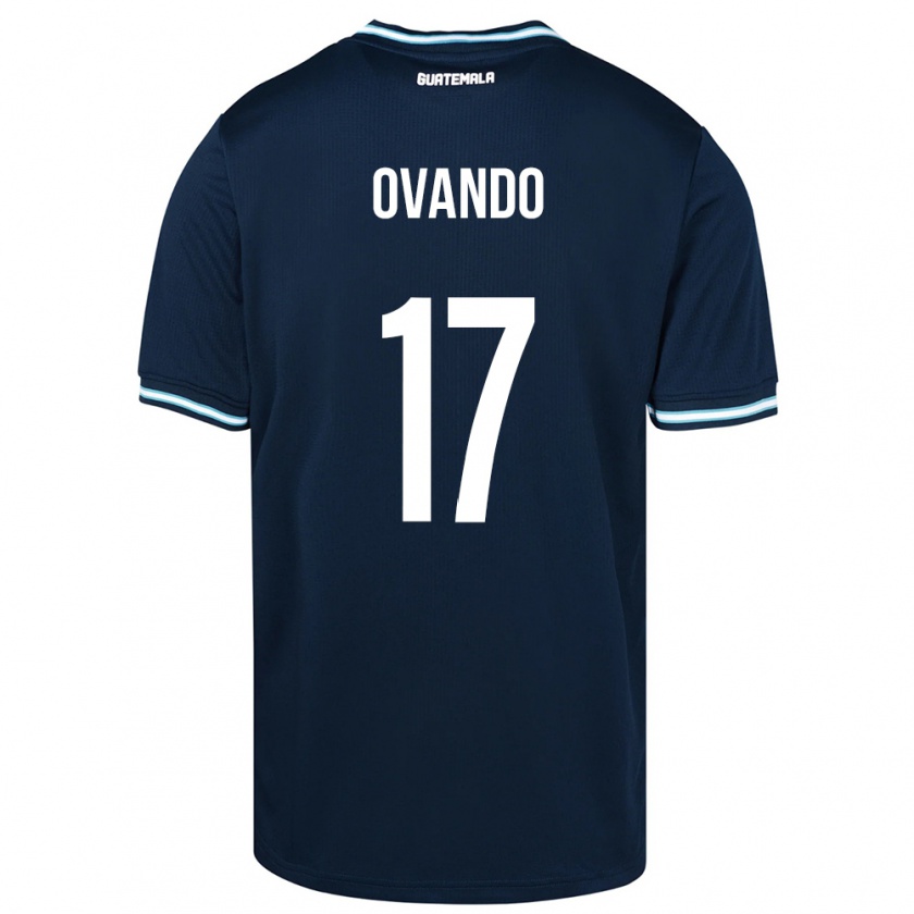 Kandiny Hombre Camiseta Guatemala Sandra Ovando #17 Azul 2ª Equipación 24-26 La Camisa Chile