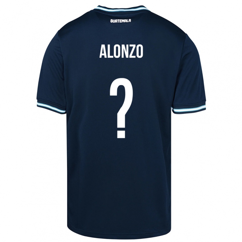 Kandiny Hombre Camiseta Guatemala Anya Alonzo #0 Azul 2ª Equipación 24-26 La Camisa Chile