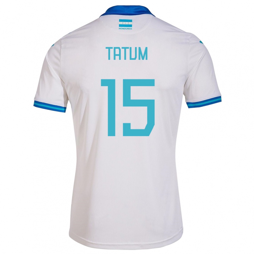 Kandiny Mujer Camiseta Honduras Anfronit Tatum #15 Blanco 1ª Equipación 24-26 La Camisa Chile