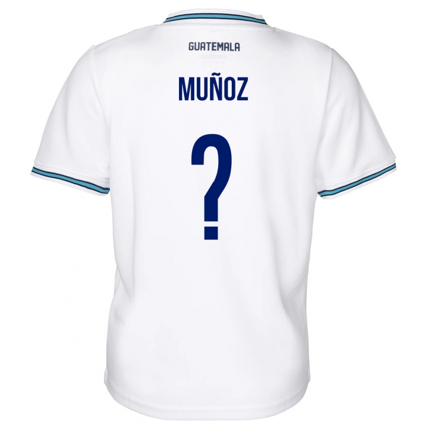 Kandiny Mujer Camiseta Guatemala Rudy Muñoz #0 Blanco 1ª Equipación 24-26 La Camisa Chile