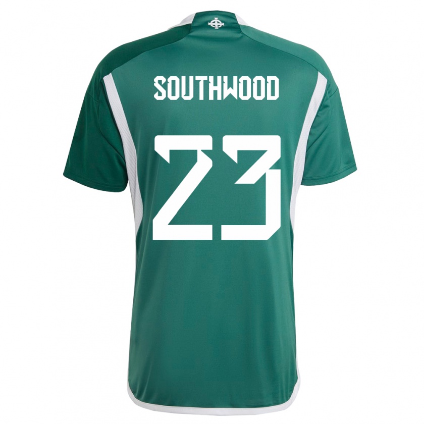 Kandiny Mujer Camiseta Irlanda Del Norte Luke Southwood #23 Verde 1ª Equipación 24-26 La Camisa Chile