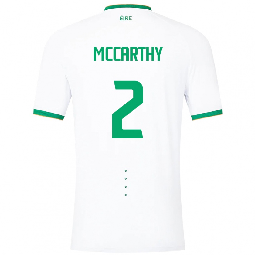 Kandiny Mujer Camiseta Irlanda Savannah Mccarthy #2 Blanco 2ª Equipación 24-26 La Camisa Chile