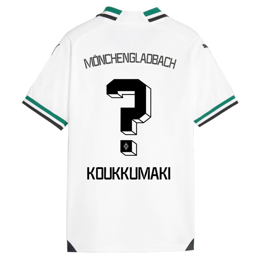 Kandiny Niño Camiseta Taavi Koukkumäki #0 Blanco Verde 1ª Equipación 2023/24 La Camisa Chile