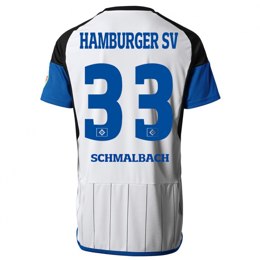 Kandiny Niño Camiseta Sebastian Schmalbach #33 Blanco 1ª Equipación 2023/24 La Camisa Chile