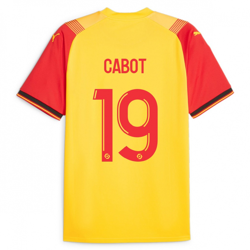 Kandiny Niño Camiseta Jimmy Cabot #19 Amarillo 1ª Equipación 2023/24 La Camisa Chile