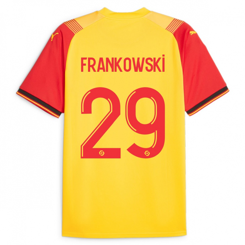 Kandiny Niño Camiseta Przemyslaw Frankowski #29 Amarillo 1ª Equipación 2023/24 La Camisa Chile