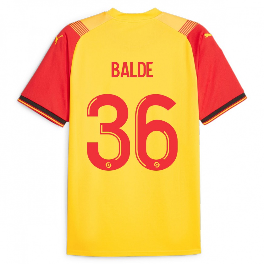 Kandiny Niño Camiseta Ibrahima Baldé #36 Amarillo 1ª Equipación 2023/24 La Camisa Chile