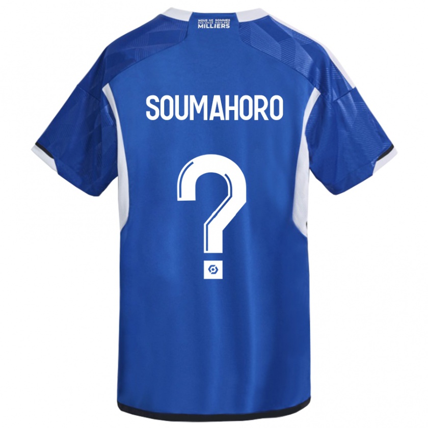 Kandiny Niño Camiseta Mohamed Soumahoro #0 Azul 1ª Equipación 2023/24 La Camisa Chile