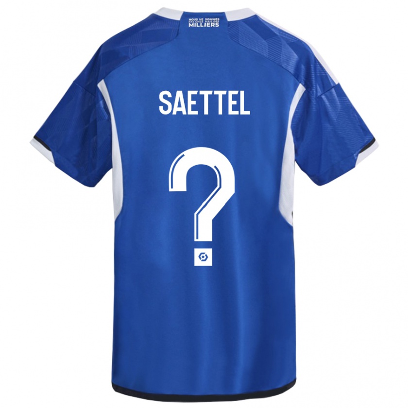 Kandiny Niño Camiseta Tom Saettel #0 Azul 1ª Equipación 2023/24 La Camisa Chile