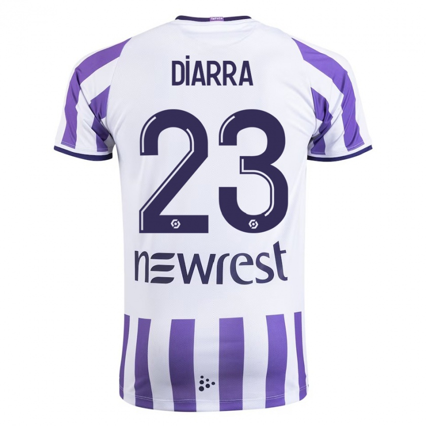 Kandiny Niño Camiseta Moussa Diarra #23 Blanco 1ª Equipación 2023/24 La Camisa Chile