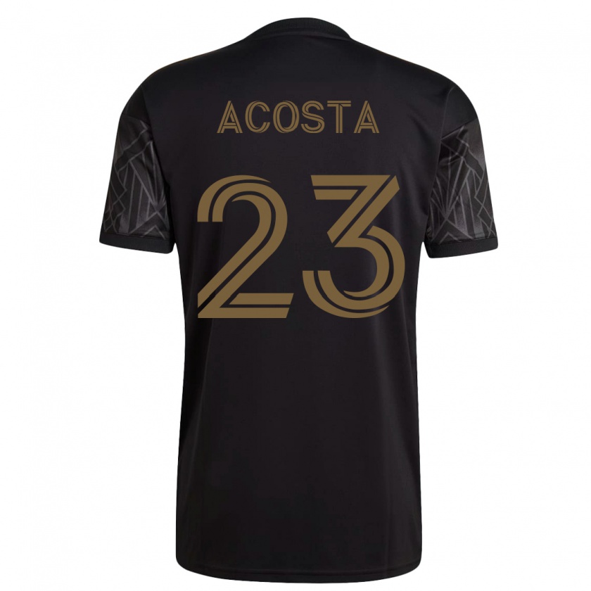 Kandiny Niño Camiseta Kellyn Acosta #23 Negro 1ª Equipación 2023/24 La Camisa Chile
