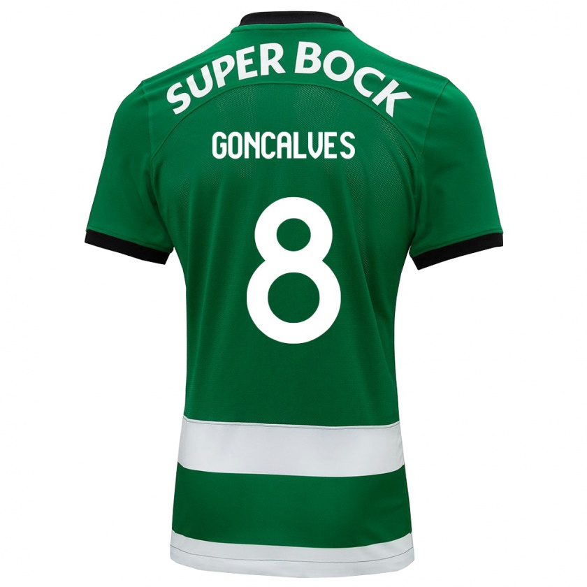 Kandiny Niño Camiseta Pedro Gonçalves #8 Verde 1ª Equipación 2023/24 La Camisa Chile