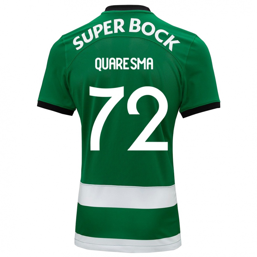 Kandiny Niño Camiseta Eduardo Quaresma #72 Verde 1ª Equipación 2023/24 La Camisa Chile