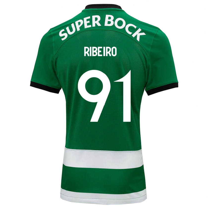 Kandiny Niño Camiseta Rodrigo Ribeiro #91 Verde 1ª Equipación 2023/24 La Camisa Chile